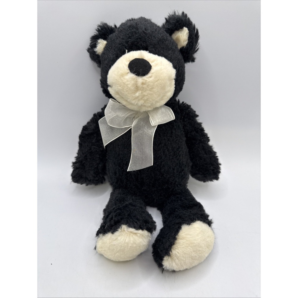 Burton +‎ Burton Black And White Plush Teddy Bear 11" Soft